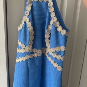 Lilly Pulitzer Blue Dress with gold details